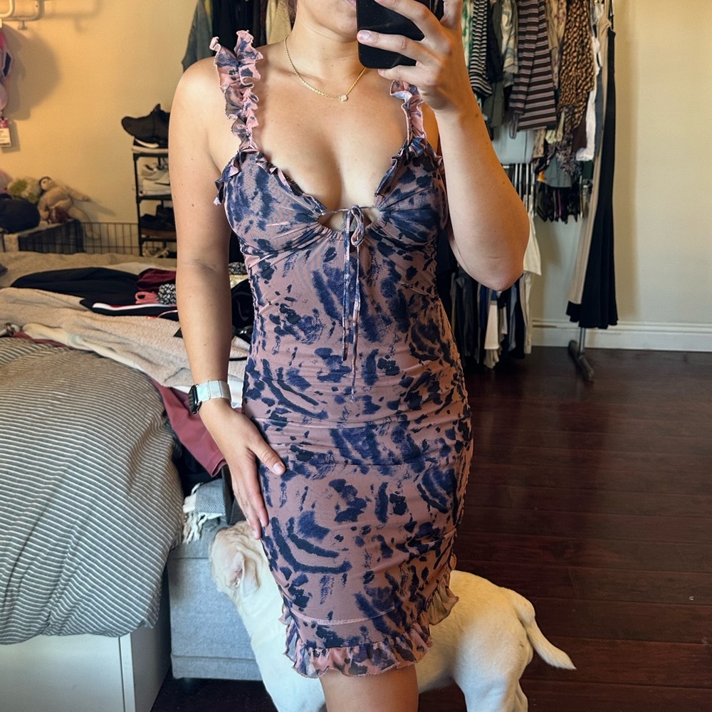 Tie Die Mini Dress
